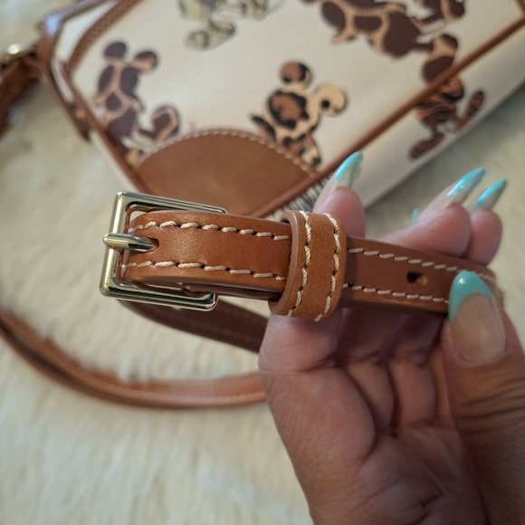 Dooney & Bourke And Disney Animal Print Mickey Crossbody Bag - Picture 9 of 11